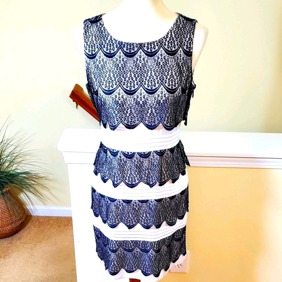 BCBGMAXAZRIA 'New' Black&White "Lorena" Dress - Picture 2 of 10